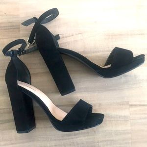 Wide with platform heels